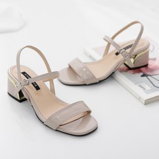 갓슈 여성용 골든힐 라틴 크로스 샌들 5cm