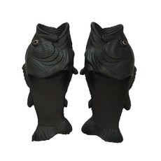 KONG K SHOES 魚形拖鞋, 黑色, 275