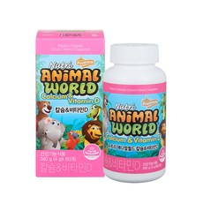 GNC 뉴트리 애니멀월드 칼슘 비타민D, 4g, 1개, 60정