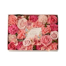 THE FLOWERMARKET 和諧反轉花可愛肥皂花混合零花錢盒, 櫻桃粉色