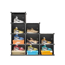 GAPANG 鞋櫃展示架 9 層黑色, 1個