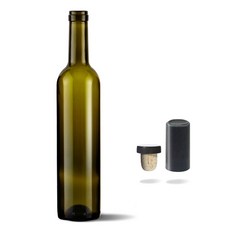 Mir 軟木酒瓶 500ml + 酒網 + 頂封 24p 套組, 1組