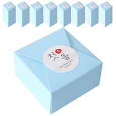 蕾絲包裝盒藍色 100p + 個娃娃貼紙韓文 1 100p, 混色, 1套