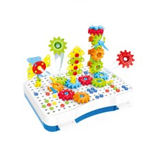 SCHWARZ 電鑽玩具齒輪工具遊戲組, 混合顏色