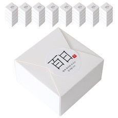 蕾絲包裝盒白色100p+100天貼紙漢字2個100p, 混色, 1套