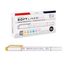 牽牛花 700 Softliner 熒光盤 12p, 黃色, 1個