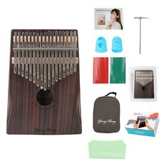 HDC YOUNG CHANG 玫瑰全實心 17 音階卡林巴手指鋼琴 K50 + 8 件套