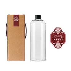 空瓶 AT1000 透明 1000ml+蓋子 黑色+盒子+貼紙 2組, 1組