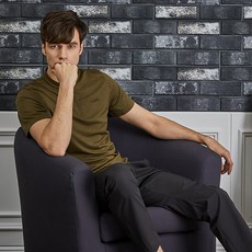 kantukan 男士 D 型底拉鍊短袖 T 恤