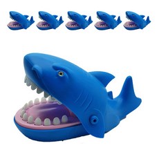 鯊魚拔齒玩具 6入, 混色