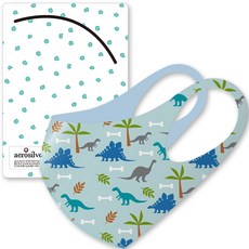 孩童花紋立體口罩 2入+固定耳帶