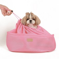 AMYLOVESPET Bodeum 寵物透氣網布內袋 M, 粉紅色, 1個