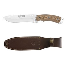 쿠드만 블렛오프너 미카르타 할로우 캠핑 나이프 + 전용칼집 세트 CUD291-X, 브라운, 1개