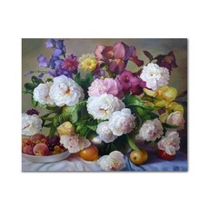 ADICO DIY 繪畫鮮花和餐桌 S07 50x40, 混色