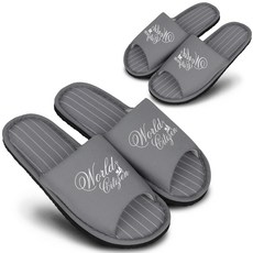 catsline 基本款室內拖鞋 XL號 2入, 灰色的