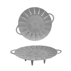 PUKO 雙耳矽膠蒸盤 灰色, 24.5厘米, 2個