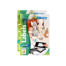 올바른라벨 잉크젯용 흰색 방수 라벨지 AL008PI, 8칸, 50개
