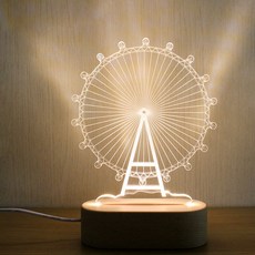 Yeopdongnemol 摩天輪LED小夜燈 L號, 混色