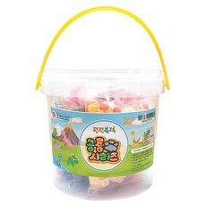 펀펀블럭 공룡 시리즈 나노블록 세트, 고리(랜덤발송), 블록(혼합색상), 1개