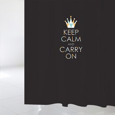 北歐風格浴簾 sc511 S號 1520*1880mm+不鏽鋼掛鉤 12入+窗簾桿 白色, 1套