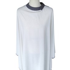 磁鐵式剪髮圍巾, 白色的, 1個