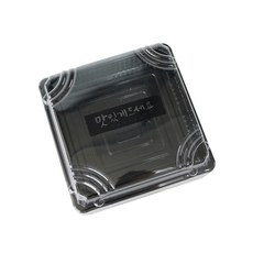 일회용 도시락 용기 XYW-F03 + 맛있게드세요 캘리 스티커 블랙 세트, 50개입, 1세트