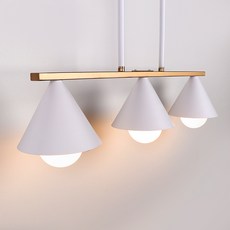 WONHA 海蒂3燈吊燈, 白色 + 金色