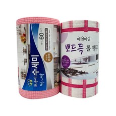 水洗紙巾 60入+格紋水洗清潔巾 50入組合, 混色, 1組