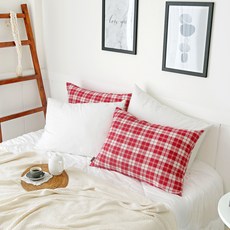 CASA VERDE 重點格紋枕頭套 2入