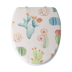 Clean Life仙人掌軟馬桶蓋, 混色, 1個