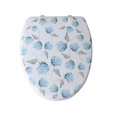 Clean Life花朵軟質馬桶蓋, 混色, 1個