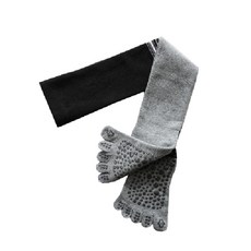 두발로 여성용 심플 발가락 요가 니삭스 양말 1켤레