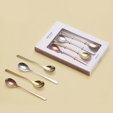 에델코첸 루나 미러 커트러리 샘플러 티스푼 4p, 혼합색상, 1세트