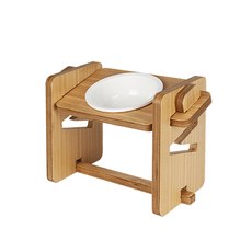 meongzi 高級W型4級高度可木製餐桌1件+陶瓷餐具, 混色, 1套