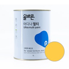 페인트인포 올바른 어디나 멀티 페인트, 바나나옐로우, 1L, 1개