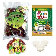 頂級昆蟲果凍組合 Marukan 武士 50入 + SANKO 香蕉廣口 30入, 混合顏色, 1套