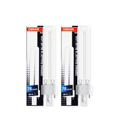OSRAM 歐司朗 捕蟲燈管 DULUX S 9W UV-A 2入, 藍色
