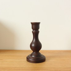 콩 K Items 彩色木質燭台, 棕色