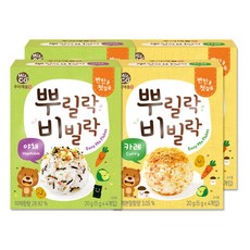 Miznco 孩童拌飯香鬆 2入組, 蔬菜口味+咖哩口味, 2組