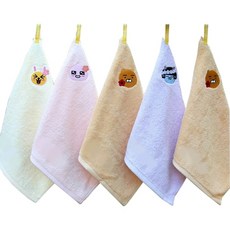 Moohan Towel Kakao Friends圖案刺繡擦手巾, 混色, 5個