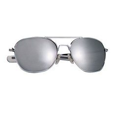 ROTHCO 仿製美軍飛行員太陽鏡, 鏡框(銀色)+鏡片(反光鏡面)