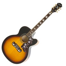 에피폰 어쿠스틱 기타, EJ-200SCE, Vintage Sunburst, 1개