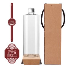 透明PET瓶 銀色蓋 AC500 標籤2組, 500毫升, 10組