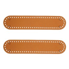 BrandYarn 鉚釘橢圓形包底 3號 編織工具, 棕色, 2個