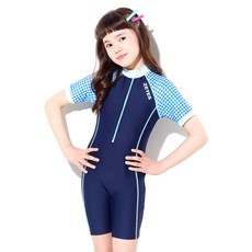 ZETES SPORT 女童短袖連身泳衣 TGSW-2063