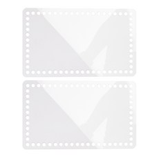 四角形壓克力編織模板, 混色, 2個