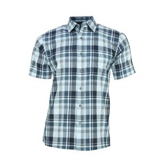 Ferra US 男士羊毛黑色大格子短袖高爾夫襯衫 CTYJ2014M0