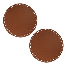 BrandYan Sokobal 圓形包底板 4號 編織工具, 深棕色, 2個