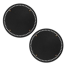 Brandyarn 鉚釘包底 圓形 2號 編織工具, 黑色, 2個