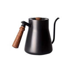 木紋線條特氟龍滴漏壺 850ml, 現代黑, 1入